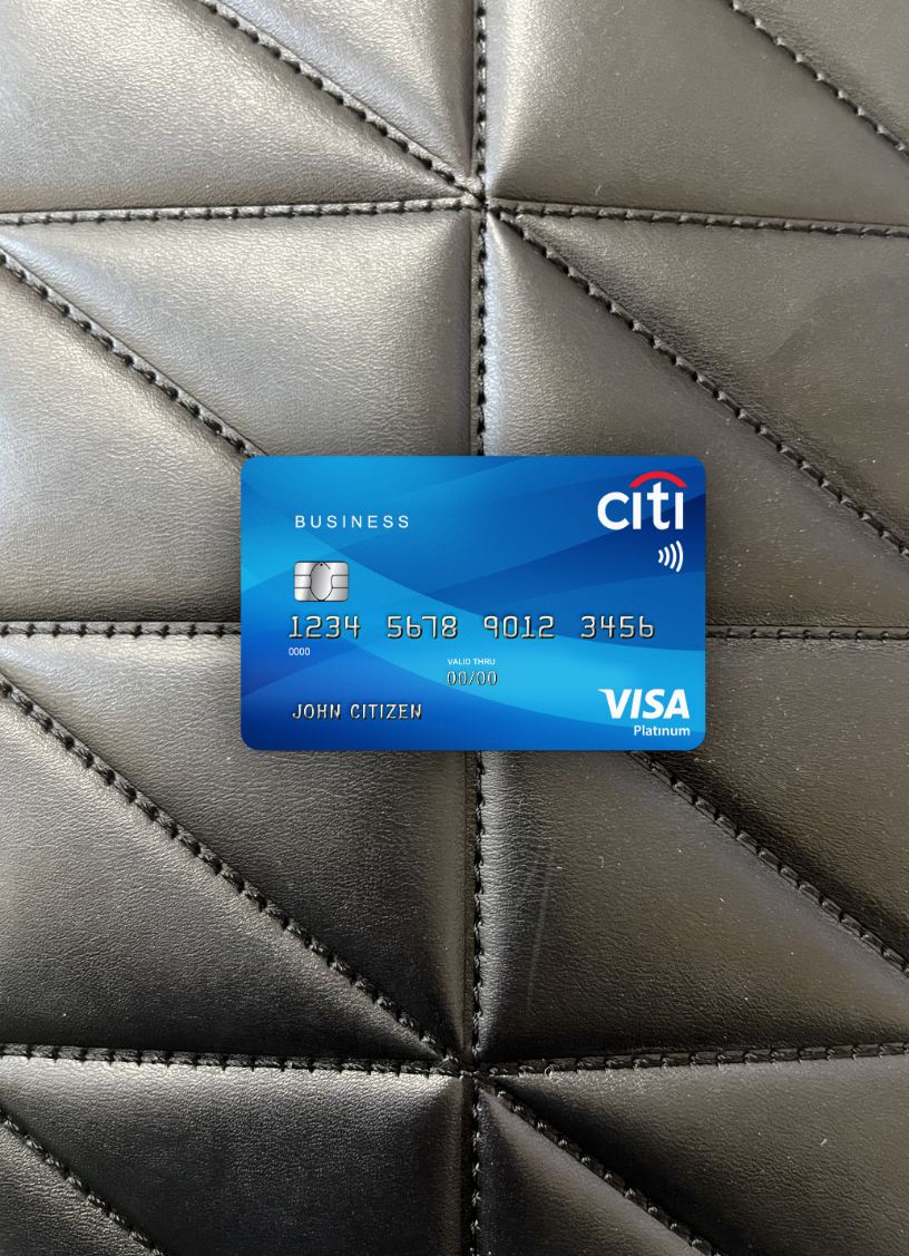 Download USA Citibank Visa Platinum card photolook front Photoshop template